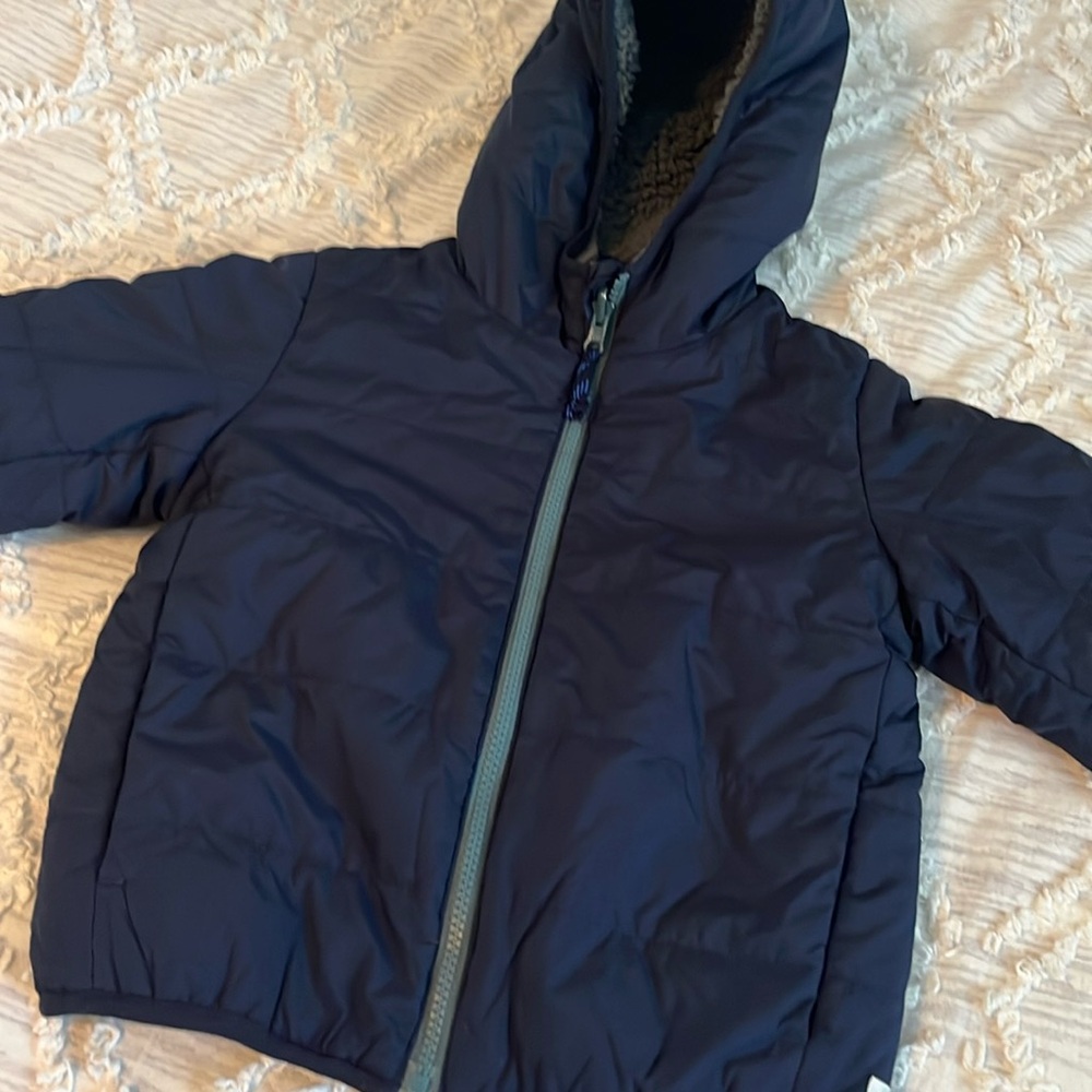 Jcrew Reversible Sherpa Puffer Jacket XS (4-5)